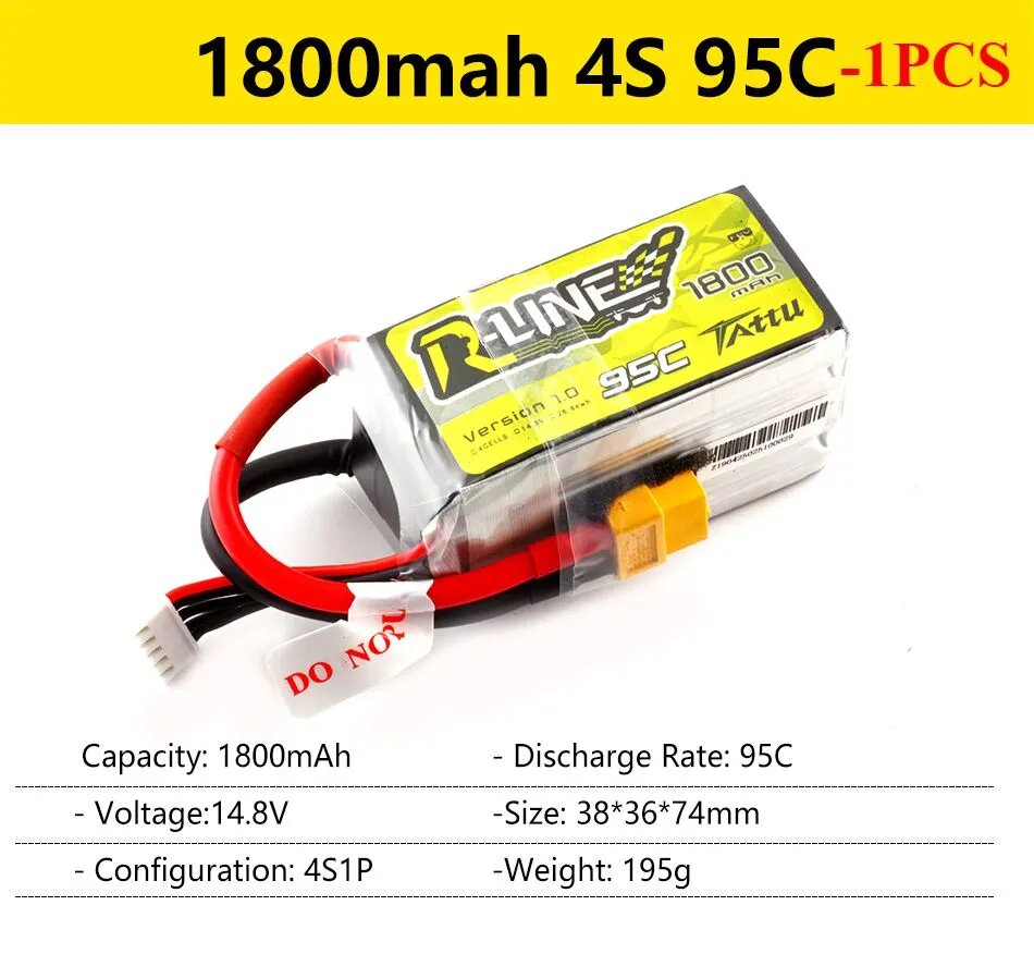 Литиевая батарея Tattu R-Line Gens Ace 1.0/2.0