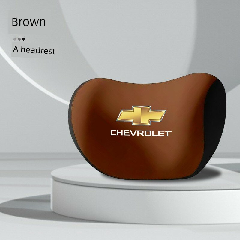 Chevrolet роскошная бежевая подушка для головы с памятной пеной, комфорт, премиум качество, 1 шт, подходит для