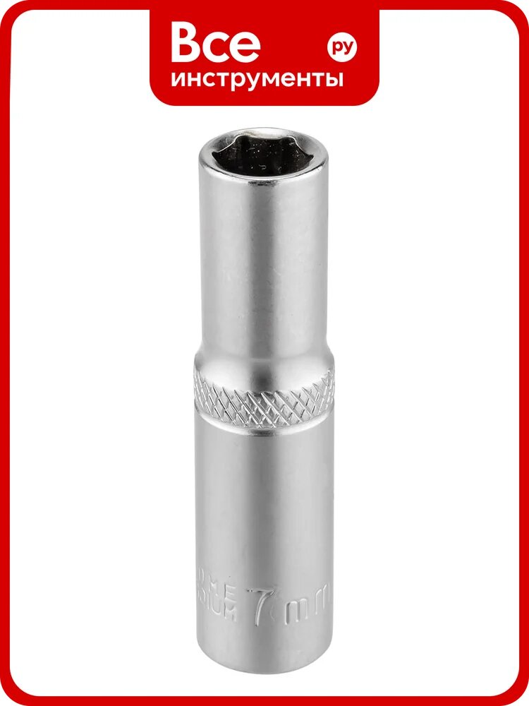 Головка Rockforce глубокая 7мм (6гр.), 1/4 RF LIGHT-5255007(62422)