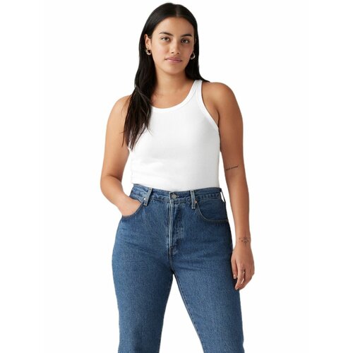 фото Майка levi's women racer tank, размер m, белый