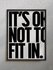 Интерьерный постер "FITTING IN" в стиле pinterest, формат 30x40 см