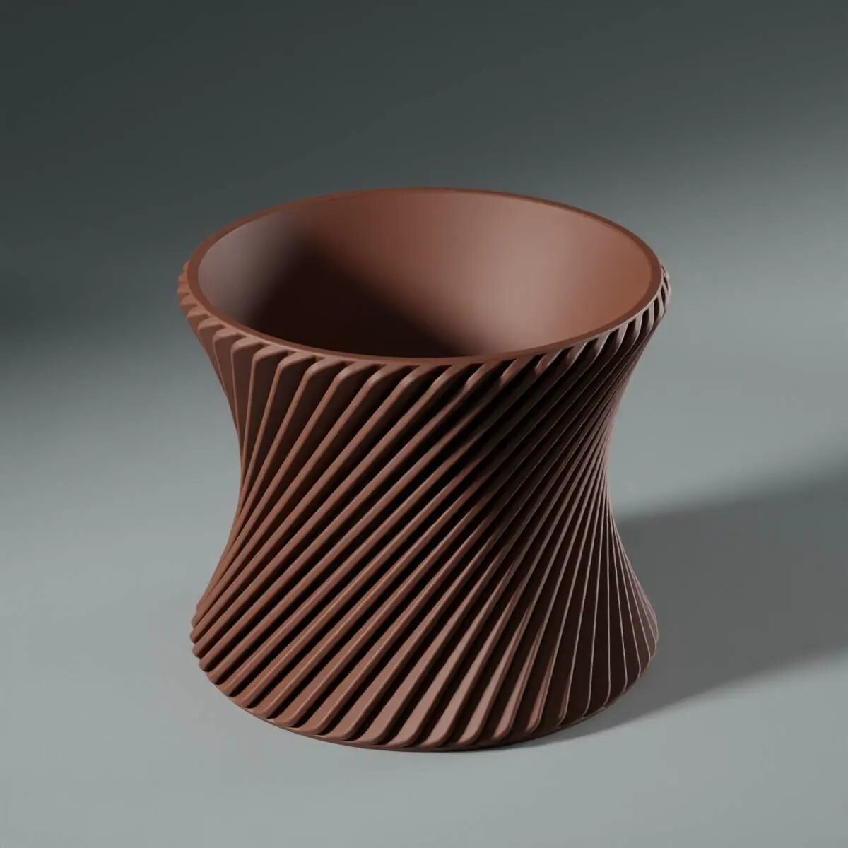 Ваза декоративная спиральная, 3D-печать, 3DOPRU арт. VASE-CC-3cdeea87c5ab