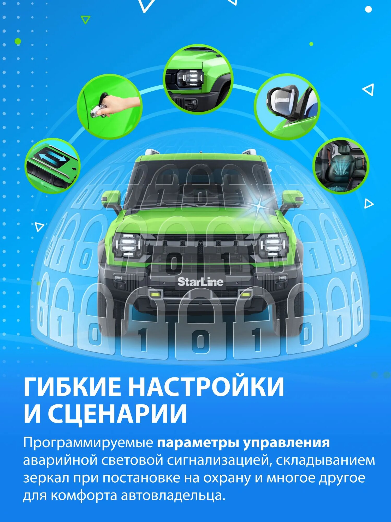 Автосигнализация StarLine E67 LoRa ECO (Брелок с дисплеем, Датчик удара и наклона)