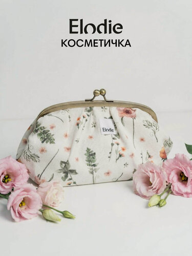 Изображение товара Косметичка женская с фермуаром Elodie Meadow Blossom, текстиль, с внутренним карманом