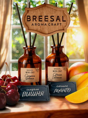 Изображение товара Breesal диффузор для дома с палочками Aroma Craft Сочное манго и Сладкая вишня