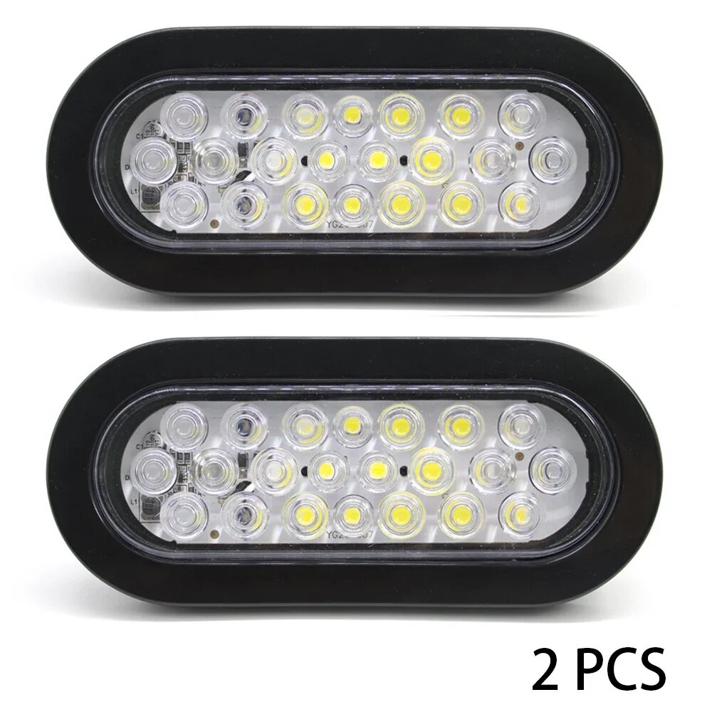 2 шт. овальный LED задний фонарь 12V 24V белый