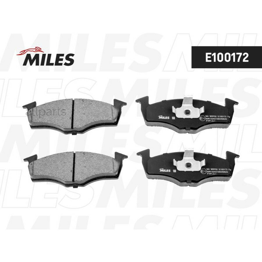 MILES E100172 Колодки тормозные SKODA FABIA/VOLKSWAGEN LUPO/POLO 95- передние