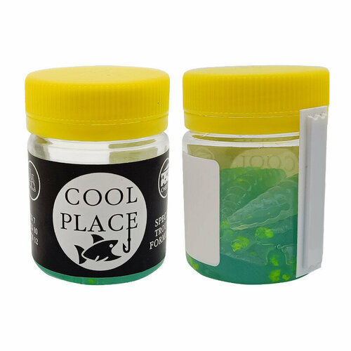 Приманка Cool Place Maggot 4см, цвет голубой (желтая крошка), с ароматом сыра
