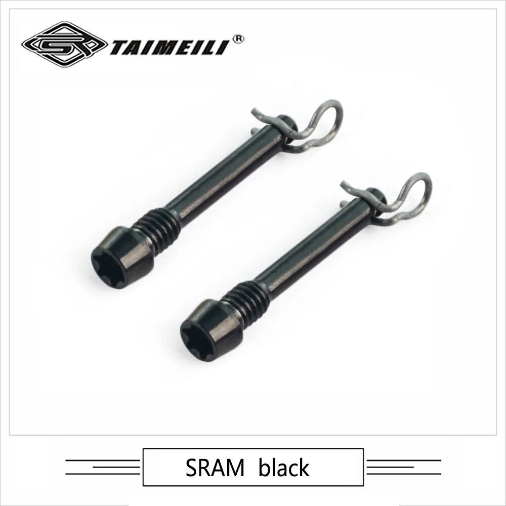 TAIMEILI Титановые штифты для тормозных колодок 2 шт. Черный, SRAM black