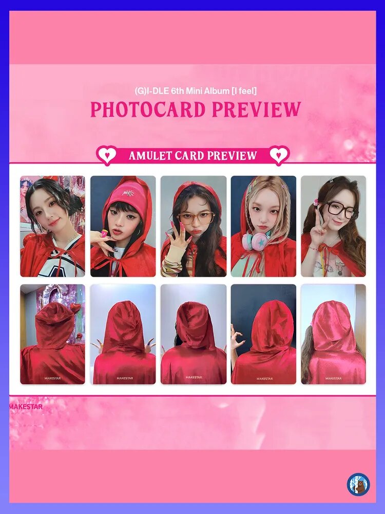 Фотокарточки (G)I-DLE MS4.0 Красная Шапочка специальный набор
