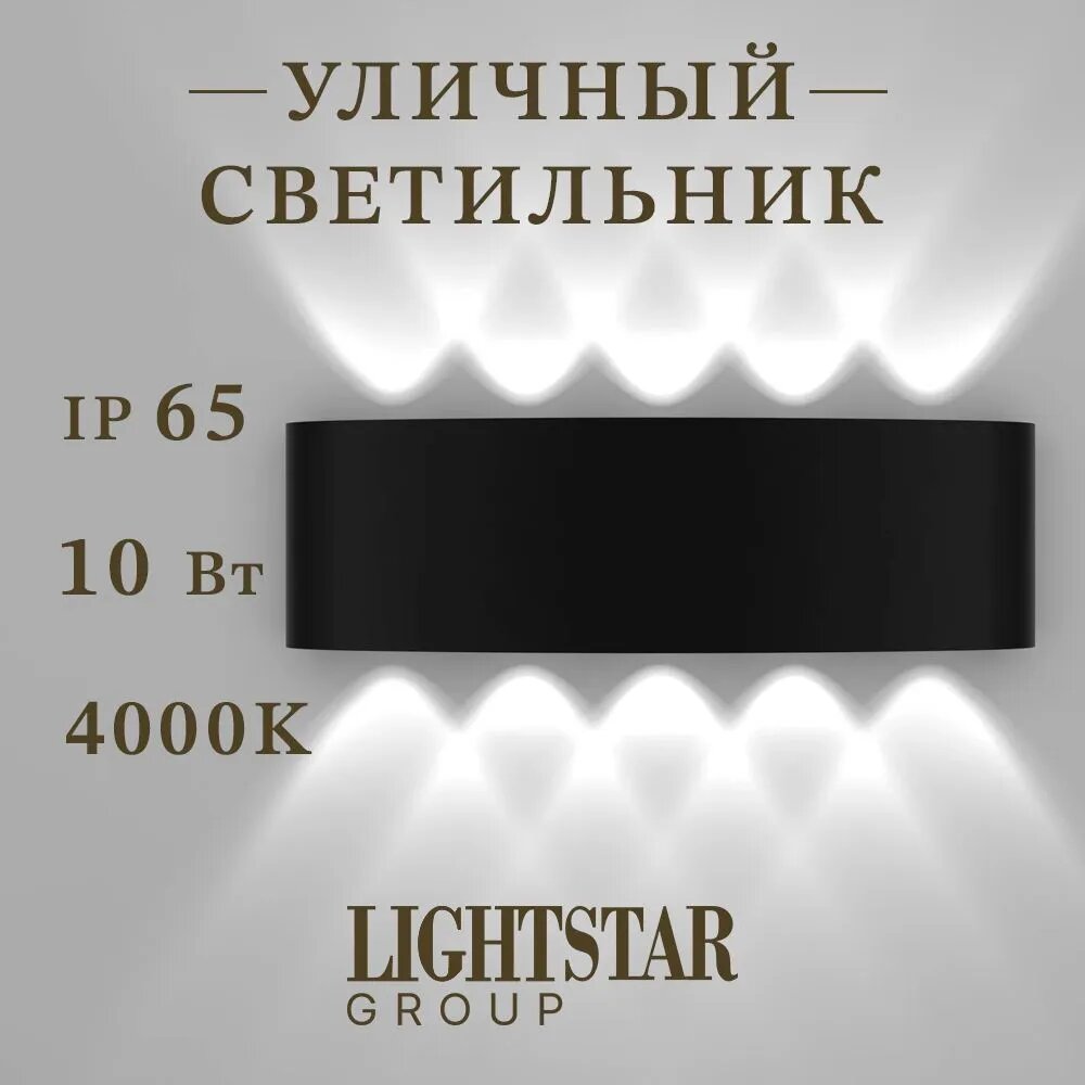 Уличный светильник, LED, количество ламп:10шт