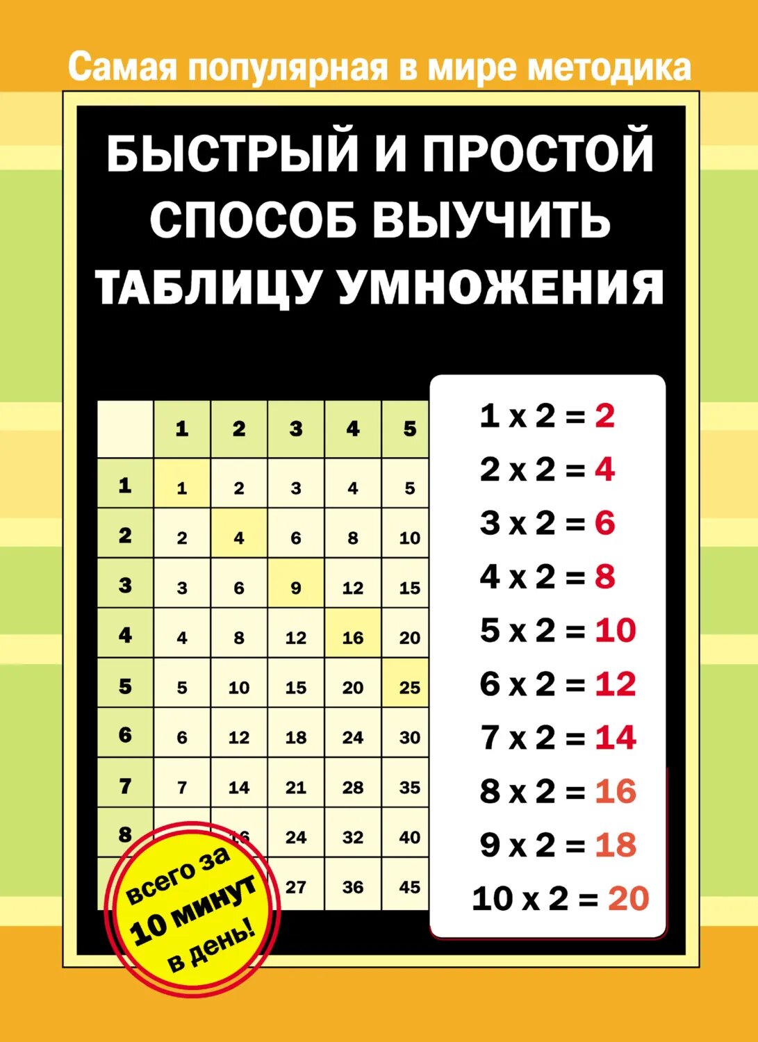 Быстрый и простой способ выучить таблицу умножения [Цифровая книга]