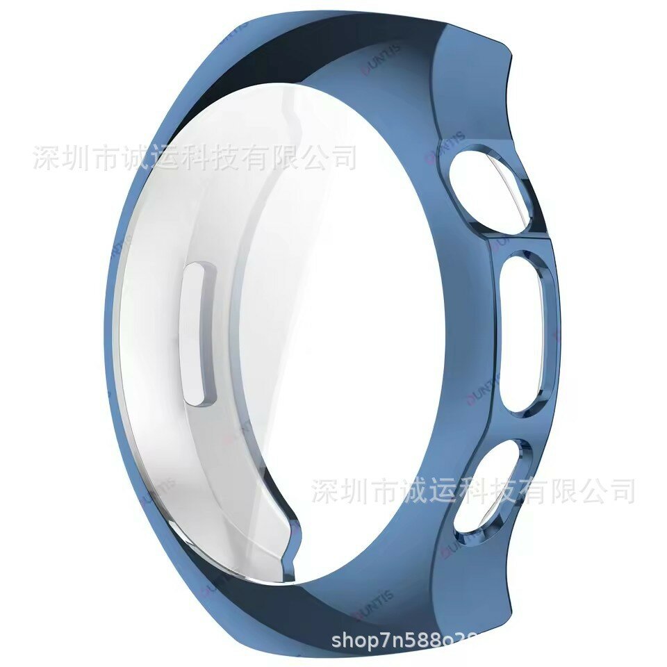 Чехол для Huawei Watch 5 42 мм из мягкого ТПУ, полный защитный чехол, темно-синий
