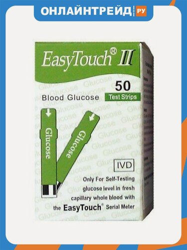 Изображение товара Тест-полоски Bioptik EasyTouch №50 на глюкозу