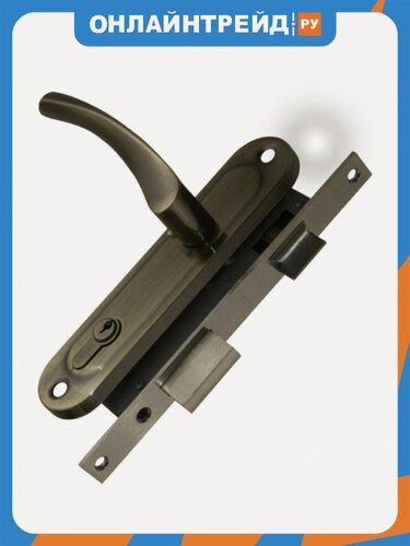 Изображение товара Замок цилиндровый в комплекте с ручкой Punto LOCKSET16. CRONA.4070-1 (KIT P16 4070 CRONA ) AB бронза