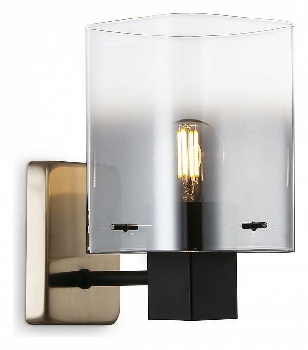 Бра Ambrella Light HIGH LIGHT LH57045 цвет плафона подвески Дымчатый, цвет арматуры Латунь, Черный