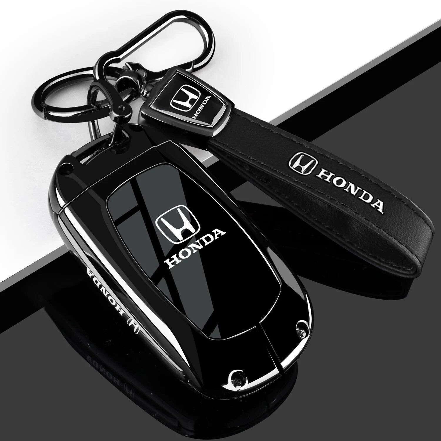 Металлический чехол для ключа Honda Odyssey/Accord Elite G-стиль, клип с поводком, подходит для моделей 2016-2026 гг.
