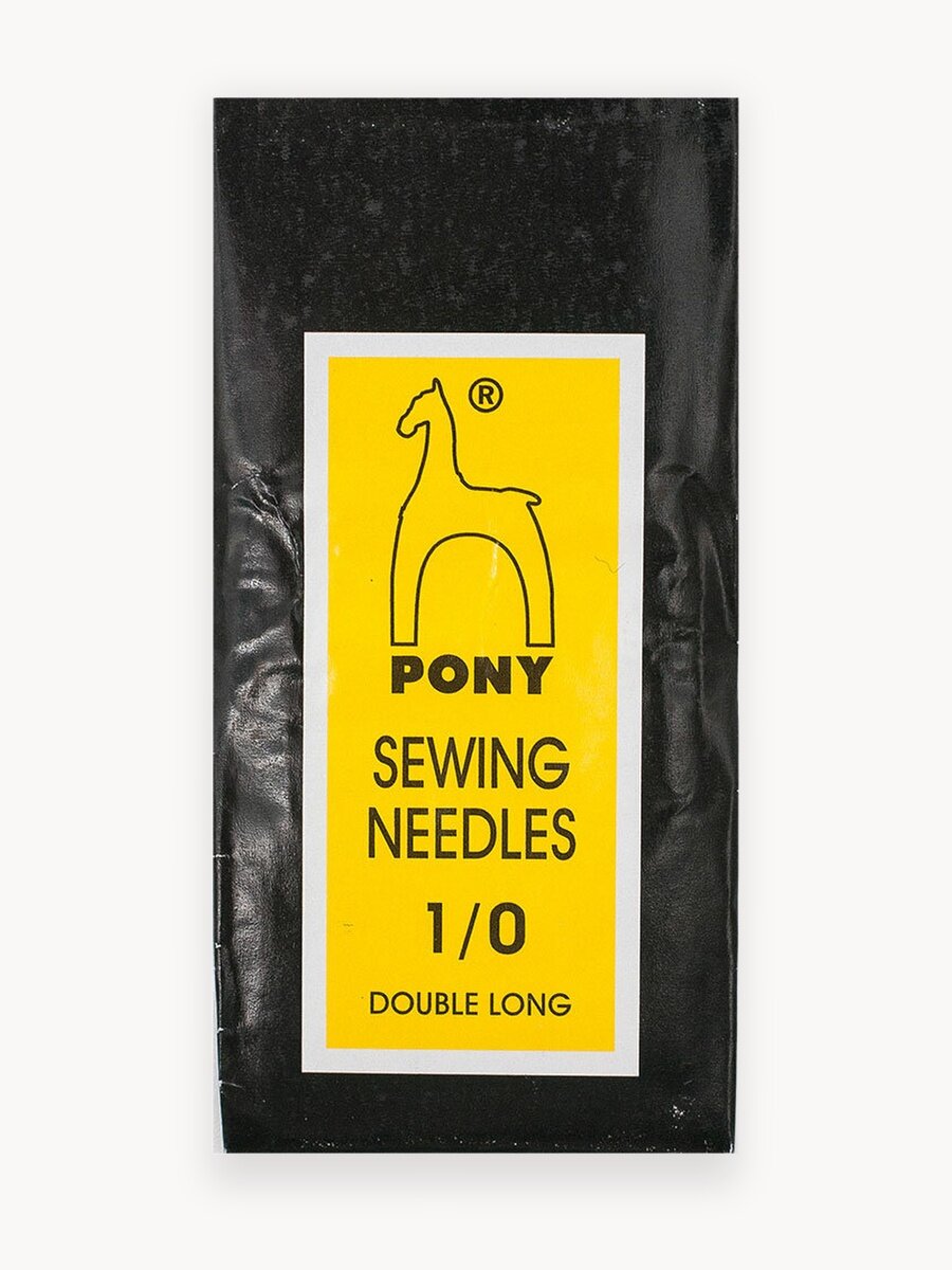 Иголки для шитья длинные, иглы цыганские Double Long № 1/0, 25 шт, PONY 08160