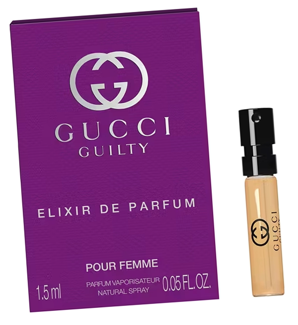 Парфюмерная вода Gucci Guilty Elixir De Parfum Pour Femme пробник 1.5 / Сэмпл Гуччи Гилти Эликсир Де Парфюм Пур Фам
