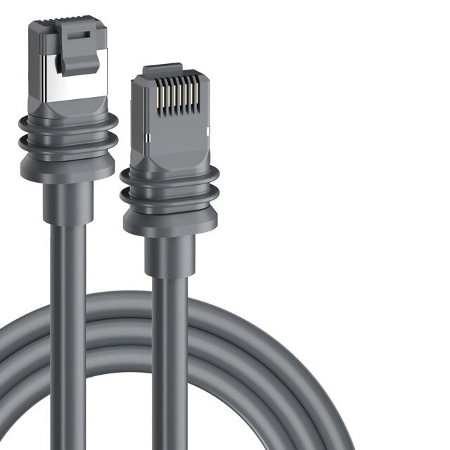 Уличный сетевой кабель Gen3 Cat5e Ethernet удлинитель для связи, серый, 3 метра