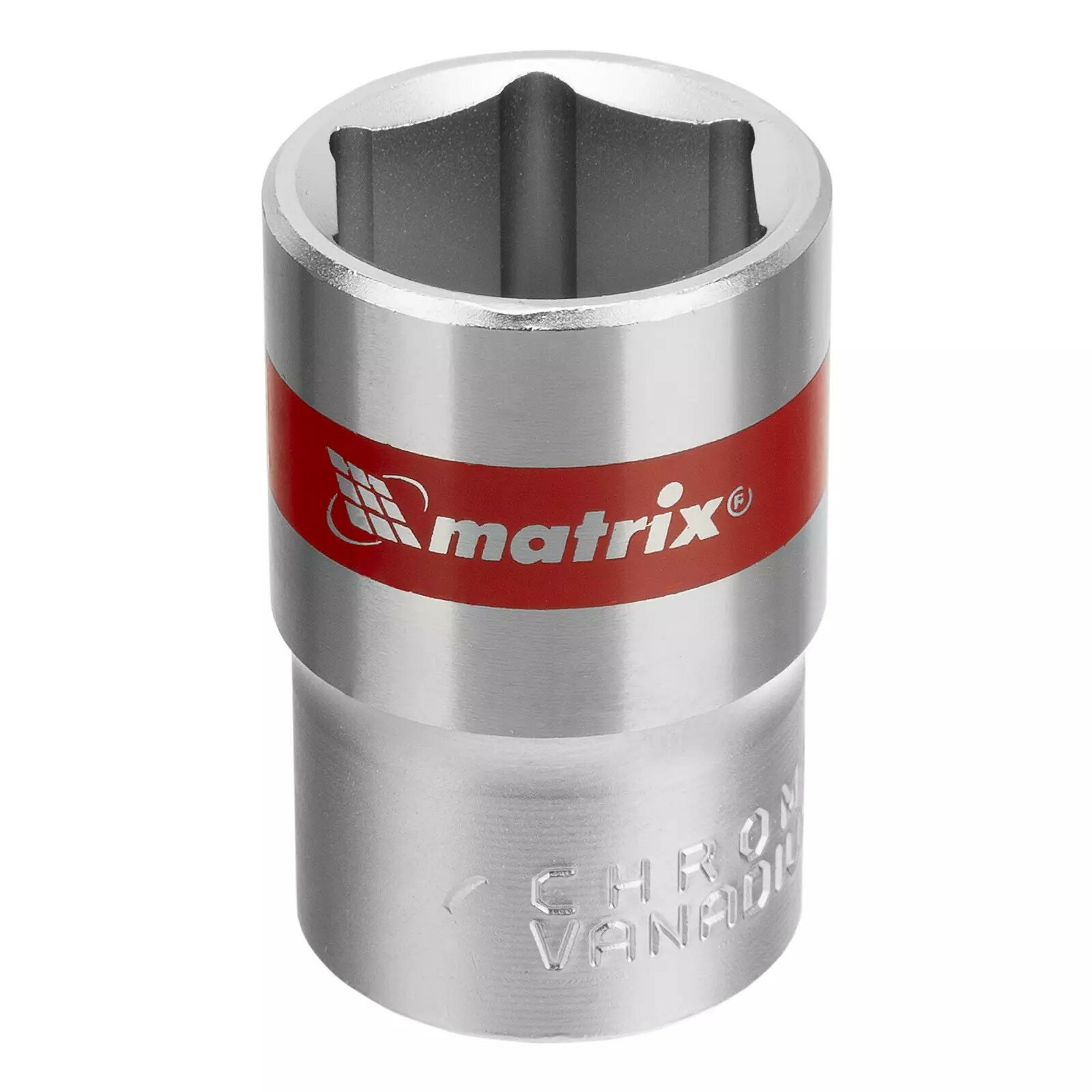 Головка торцевая 18мм, 6-гранная Matrix 13118 CrV 1/2" хром