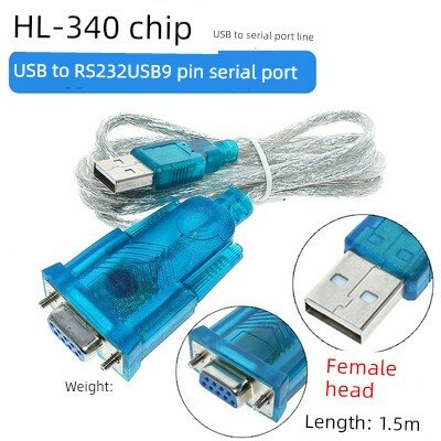 USB к RS232 последовательному кабелю с женским разъемом DB9, длина 0.8 м, совместимость с Windows 7