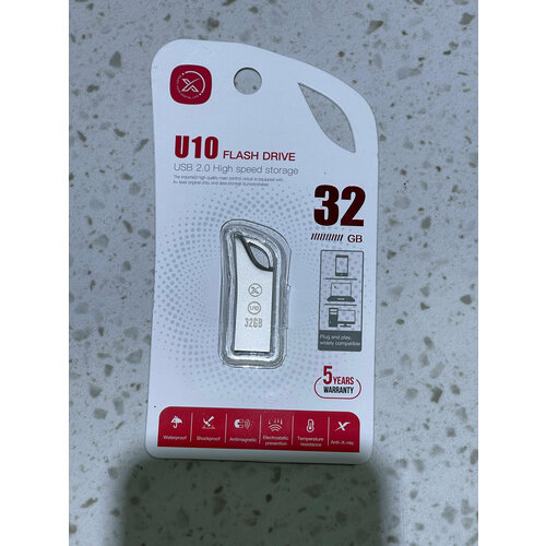 USB флешка XO U10 32GB USB 2.0 Steel