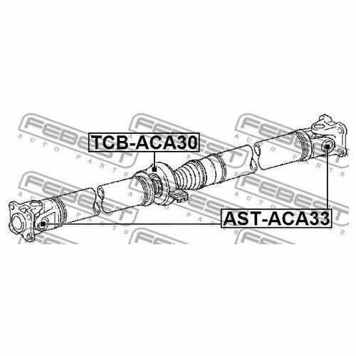 FEBEST AST-ACA33 (3710042080 / ASTACA33) крестовина карданного вала Toyota (Тойота) rav4 aca3 ala3 gsa33 zsa3 200511-201212 [gr]