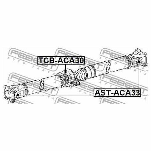 FEBEST AST-ACA33 (3710042080 / ASTACA33) крестовина карданного вала Toyota (Тойота) rav4 aca3, ala3, gsa33, zsa3 2005.11-2012.12 [gr] — фото 7