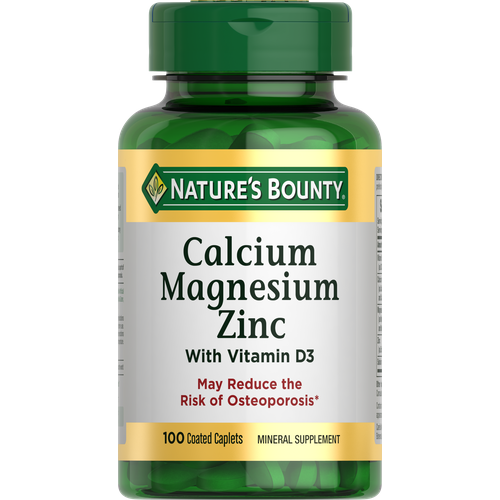Natures Bounty Кальций, Магний и Цинк с Витамином D3, 100 капсул Нэйчес Баунти (Calcium Magnesium Zinc)