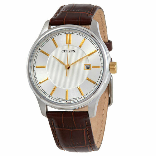 наручные часы citizen basic an8204 59x серебряный золотой Наручные часы CITIZEN Basic, серебряный