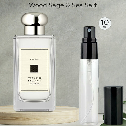 Gratus Parfum Wood Sage Sea Salt духи унисекс масляные 10 мл (спрей) + подарок