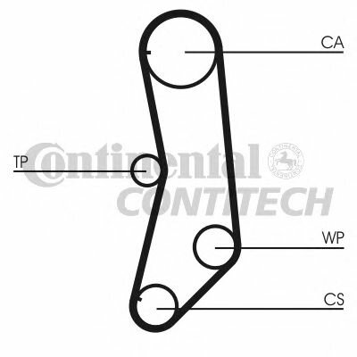 Ремень ГРМ Fiat Palio 1.0-1.1 Z=12515 98 ContiTech CT997