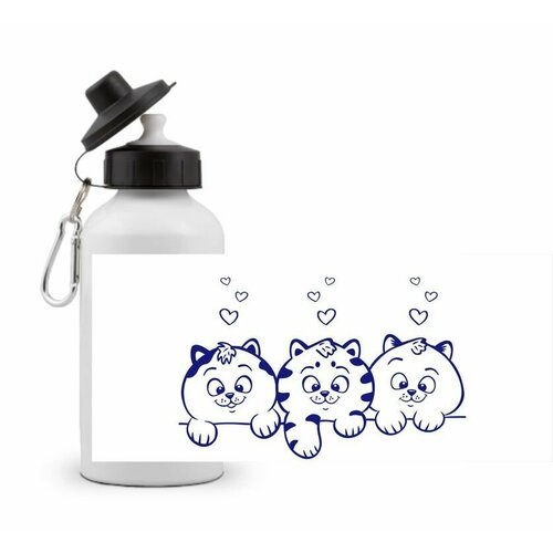 фото Спортивная бутылка котики №6 goodbrelok