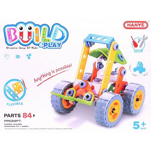 Пластиковый конструктор 84 детали 