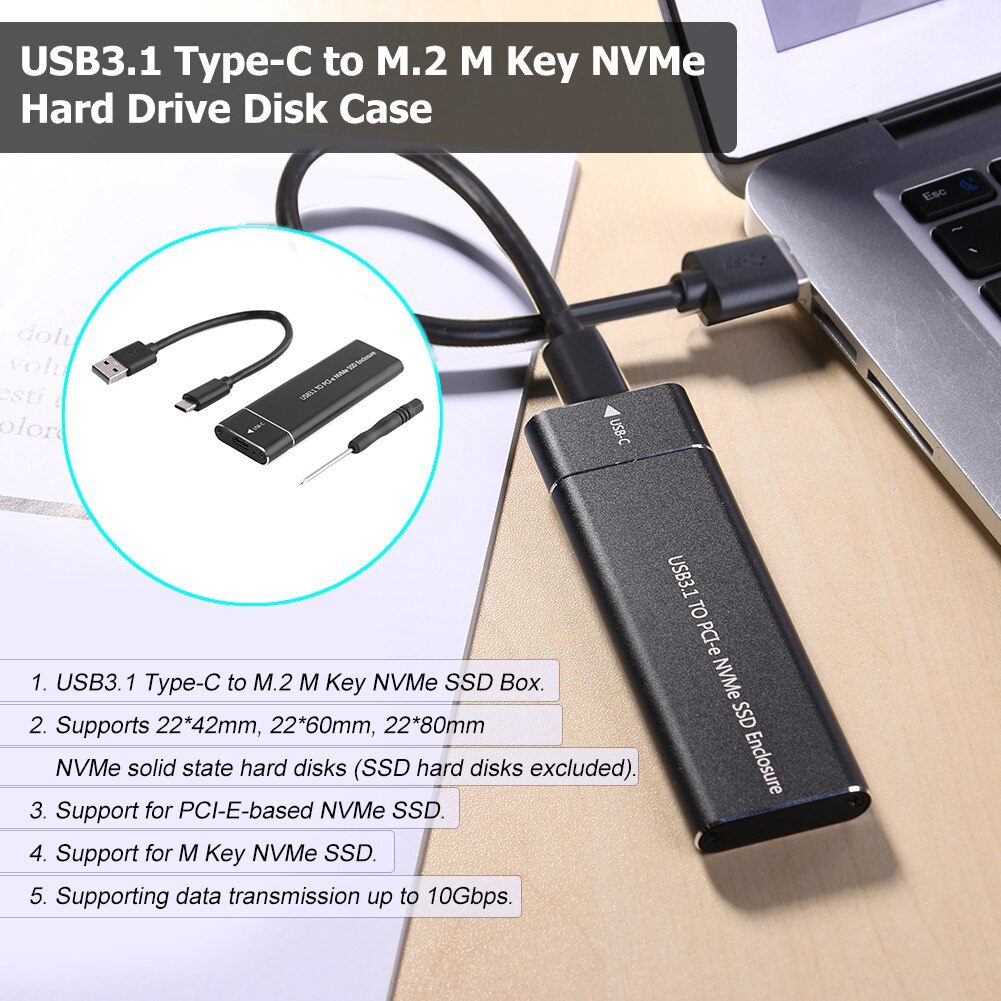 Корпус PALMEXX для M2 M-key NVMe PCI-e SSD USB-C 31