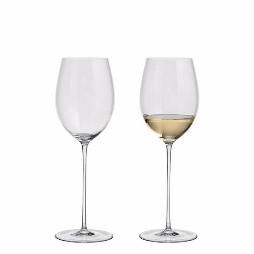 Набор бокалов для вина 2 штуки Halimba Crystal Balance White Wine Glass, 360 мл, прозрачные