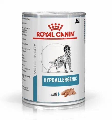 Влажный корм для собак Royal Canin Hypoallergenic, при аллергии 1 уп. х 1 шт. х 400 г