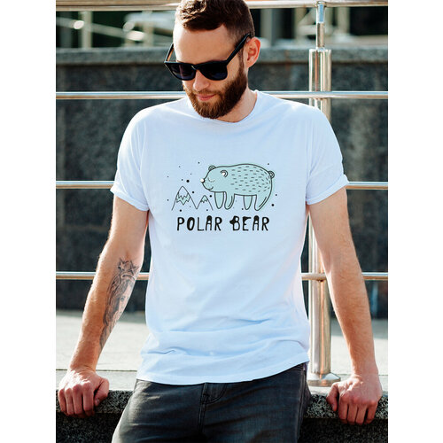 фото Футболка just4you, размер l, белый