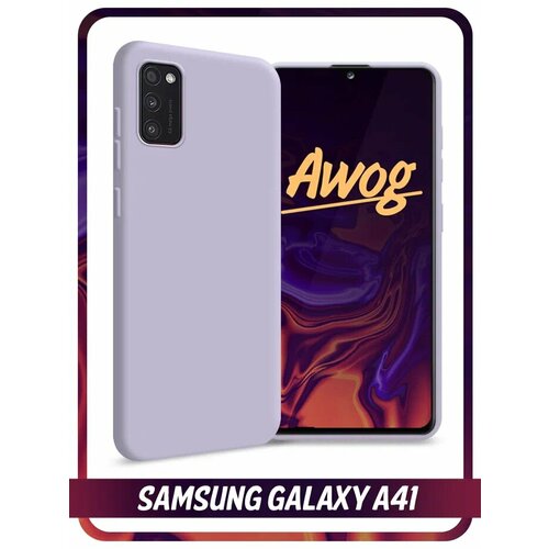 Силиконовый чехол Soft Touch на Samsung Galaxy A41 / Самсунг A41 с защитой камеры матовый soft touch силиконовый чехол на samsung galaxy a41 самсунг а41 с 3d принтом kiss черный