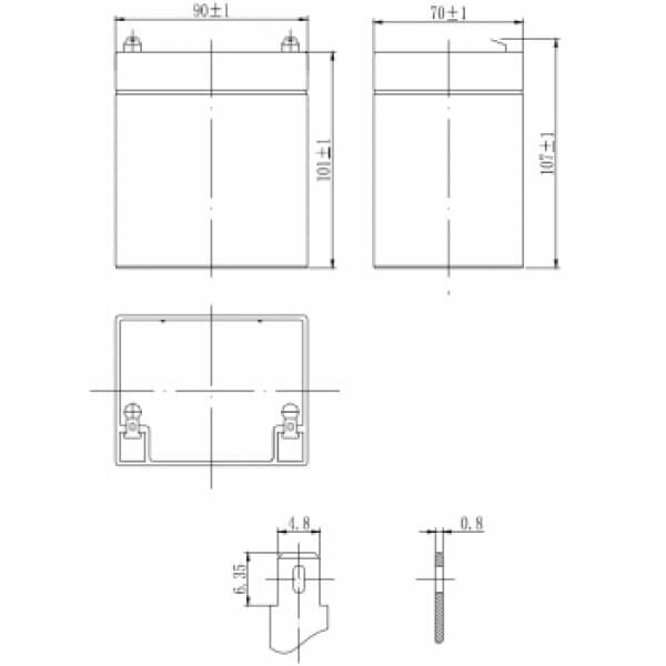 DELTA Battery DTM 12045 12В 4500 А·ч - фото №14