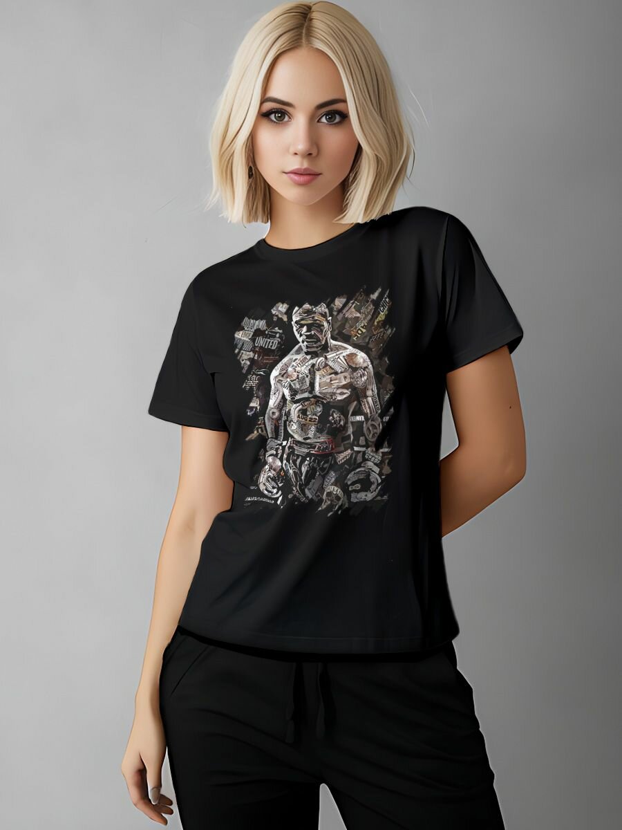 Футболка Printech размер M (42-44) черный