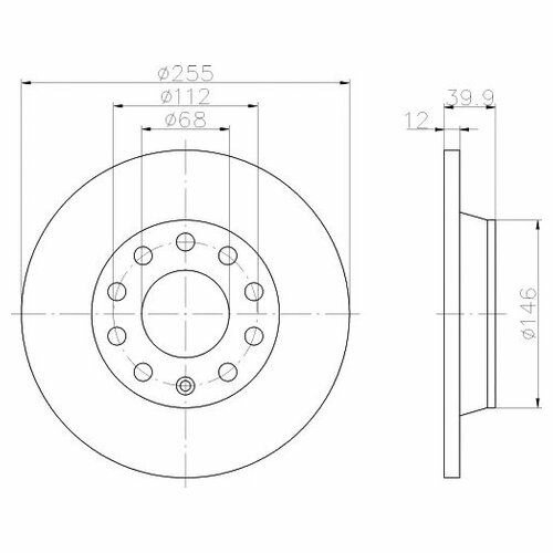 Диск тормозной Textar 92106303 для Audi A4; SEAT Exeo
