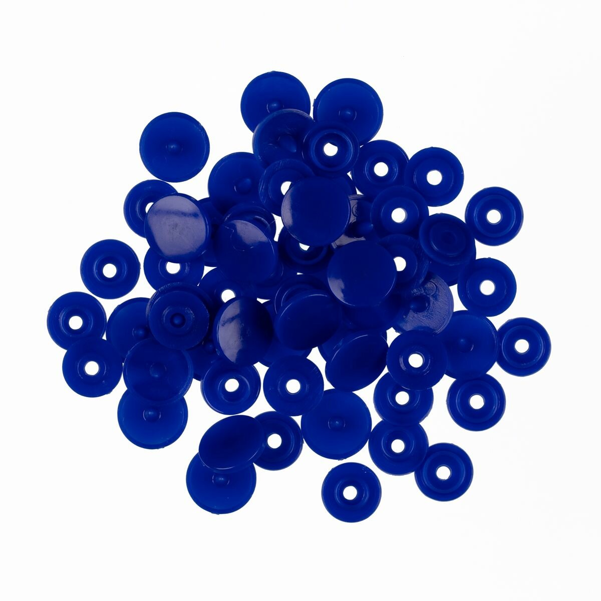 Кнопки "Micron" POM-10 Кнопки пластиковые d 10 мм 15 шт. № 007 синий