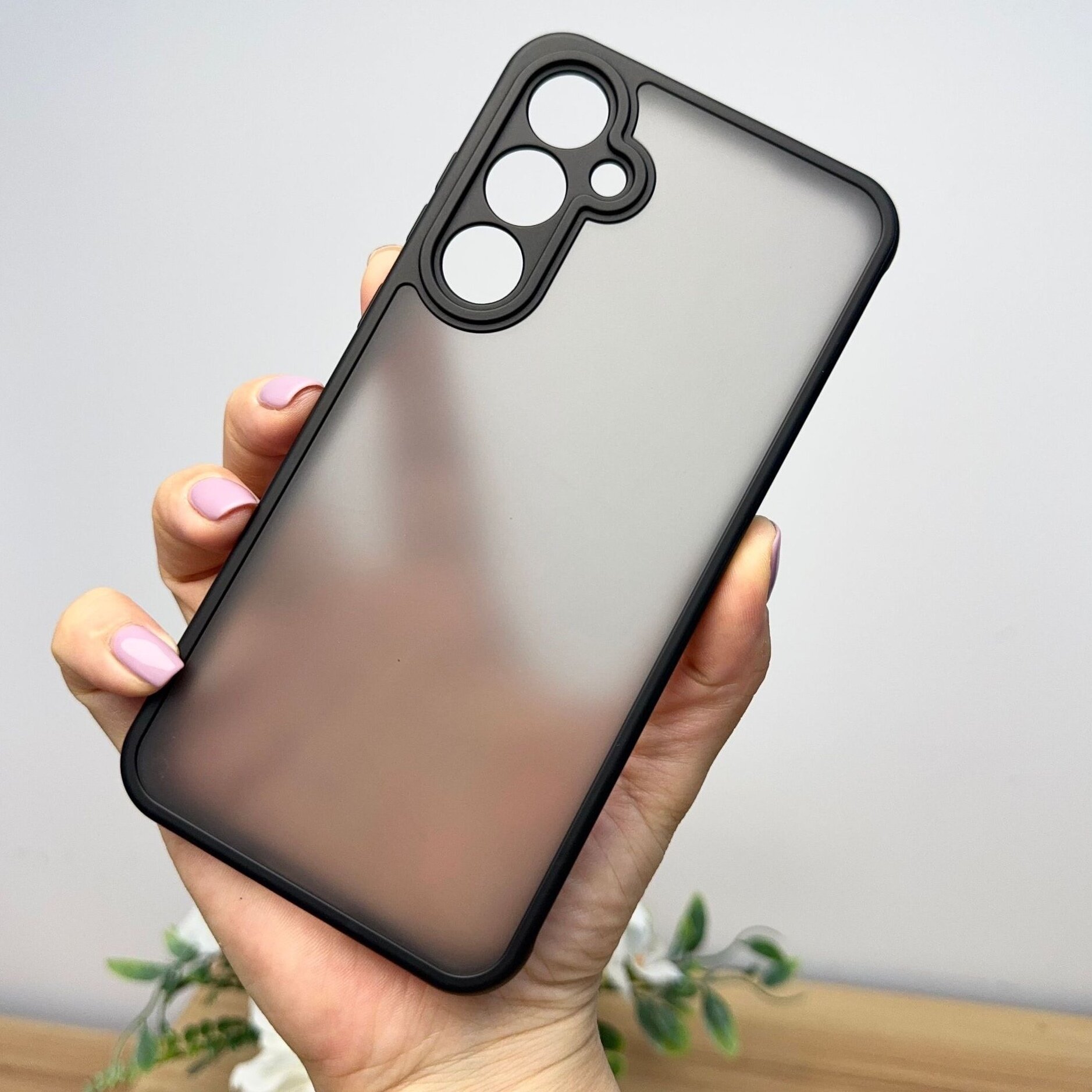 Чехол Creative Case для Samsung Galaxy A35 (Самсунг Галакси А35) противоударный, черный