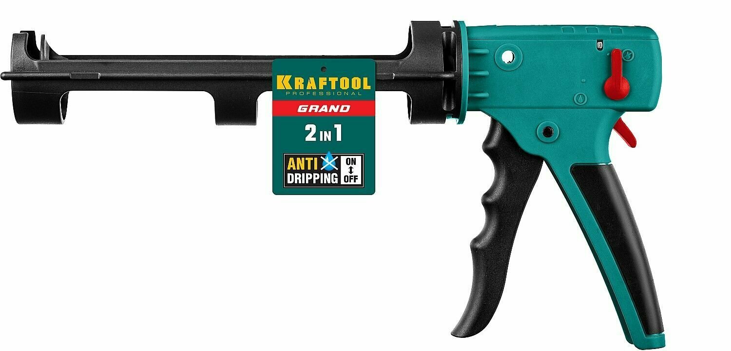 Скелетный пистолет для герметика KRAFTOOL Grand 2-in-1 310 мл 06674 — фото 1