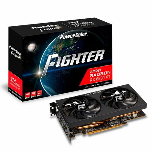 PowerColor Видеокарта PowerColor RX6650XT 8GB Fighter GDDR6 128-bit HDMI DPx3 Radeon RX 6650XT