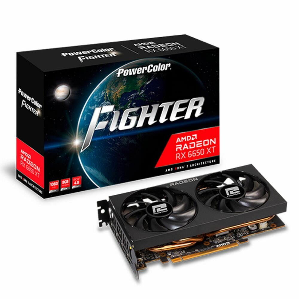 PowerColor RX6650XT 8GB Fighter GDDR6 128-bit HDMI DPx3 Radeon RX 6650XT