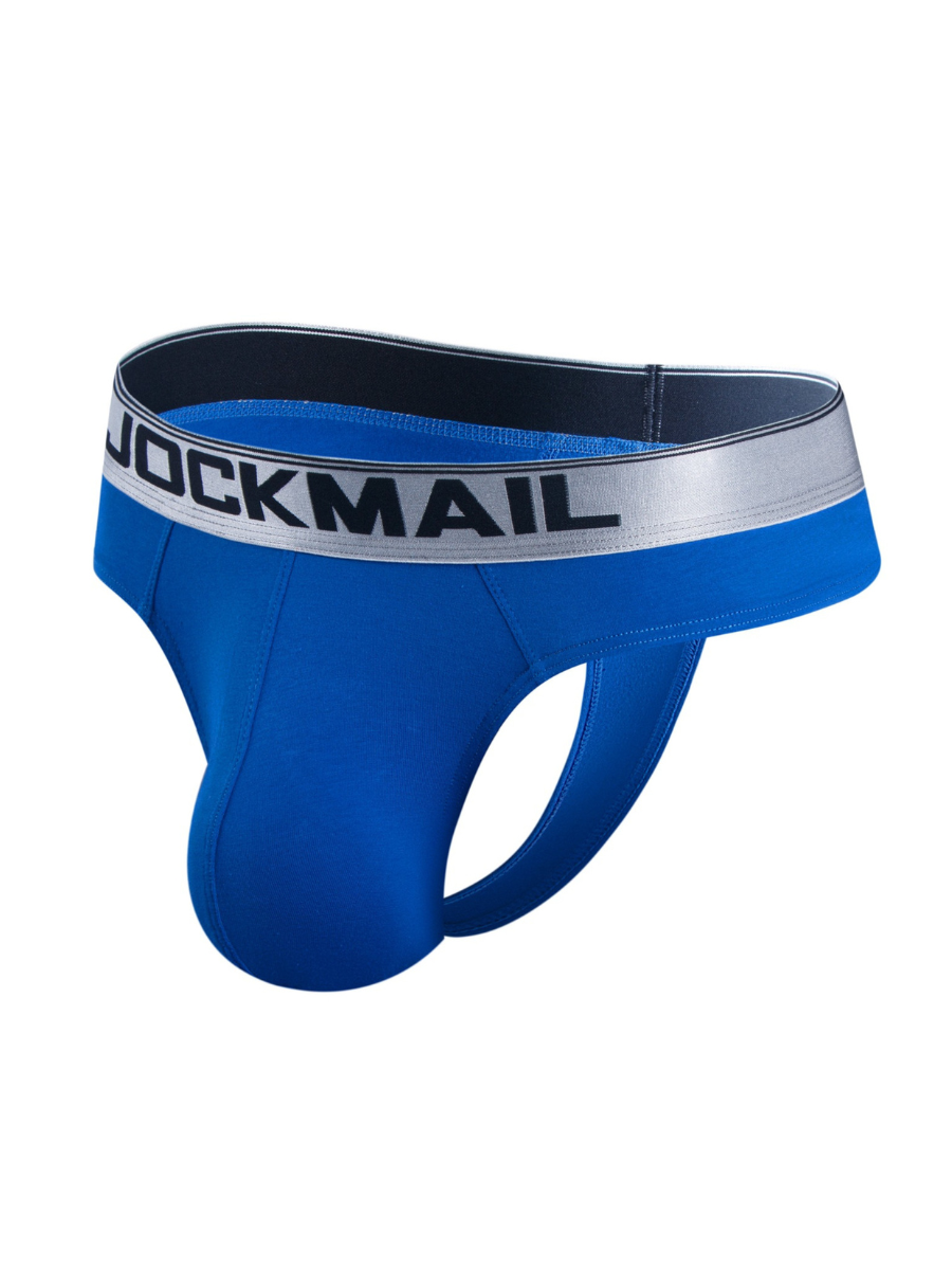 Мужские трусы стринги синие JOCKMAIL JM1029-9 XXL (52)
