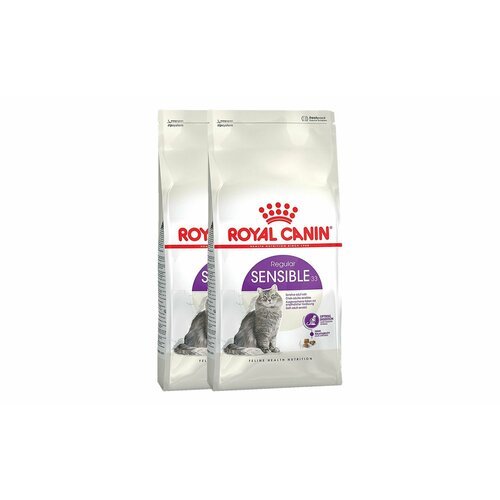 Royal Canin Sensible 33 сухой корм для взрослых кошек с чувствительной пищеварительной системой - 400 гр х 2 шт.